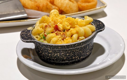The Loaded Mac & Cheese is said to contain applewood-smoked bacon and jalapenos.