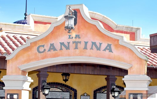 Archway over the entrance to La Cantina de San Angel.