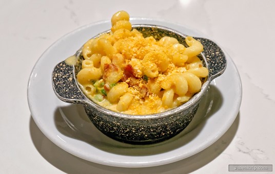 The Mac and Cheese at Steakhouse 71 is technically only on the Lounge menu, but if you ask really nicely... your server may be able to get one for you.