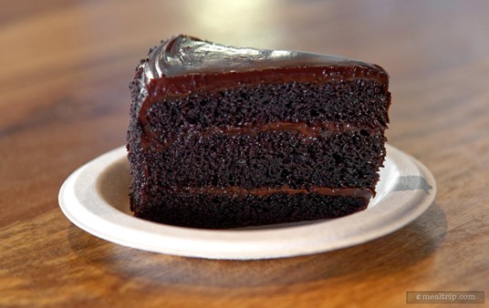 SeaWorld's Chocoalte Cake isn't bad actually – it's not a "super" dark, rich, fudge kind of chocolate – but there is a little chocolate flavor in there.