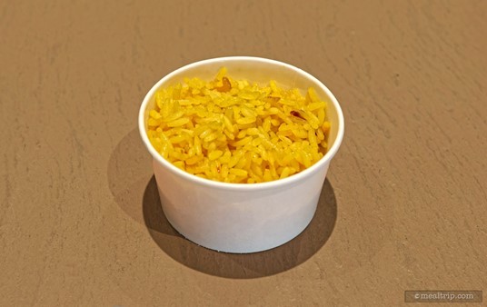 This is the Spanish Rice side item from Lakeside Grill Cantina. It is available for purchase as a side – but it's also served with most of the entrée plates.