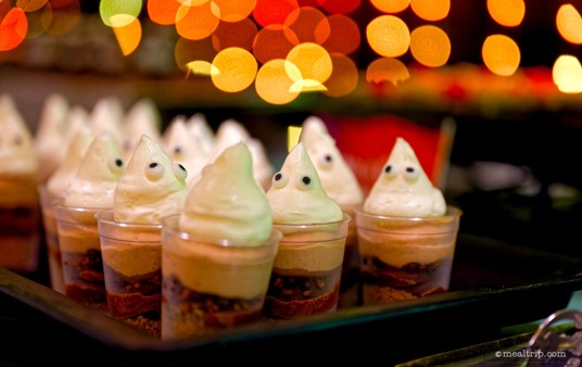 I wish there was a name tag around these somewhere — I can only assume they were Chocolate Mousse Ghost Cups. They were really tasty. I think I ate three of them.