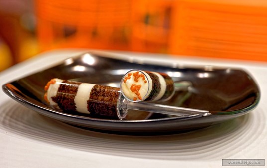 Here's some Chocolate Cake Push Pops from Disney's Not-So-Spooky Spectacular Dessert Party.