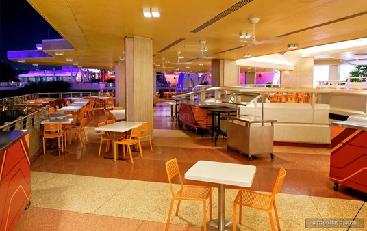This balcony seating area is ONLY for "Tomorrowland Terrace Viewing" versions of this event. The pricing to sit in this section is a little higher than the "Plaza Garden Viewing" version. You get all the same desserts and beverages, AND you can stay seated right here on the balcony. It offers a unique view of all the fireworks and the castle.