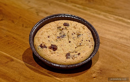 Fresh Baked Deep-Dish Chocolate Chip Cookie at the "Cookies, Cocoa, & Milk Party" at SeaWorld, Orlando.