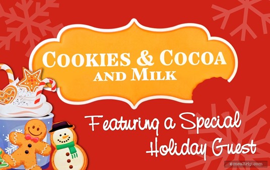 It's the Cookies & Cocoa and Milk Featuring a Special Holiday Guest logo sign! The cookie party is held (usually) on Saturdays during the holidays at SeaWorld, Orlando.