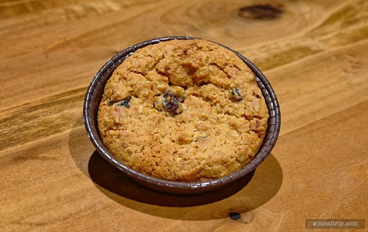 Fresh Baked Deep-Dish Oatmeal Cookie at the "Cookies, Cocoa, & Milk 
Party" at SeaWorld, Orlando. The cookies at the party are 
all-you-care-to-enjoy for 60 minutes.