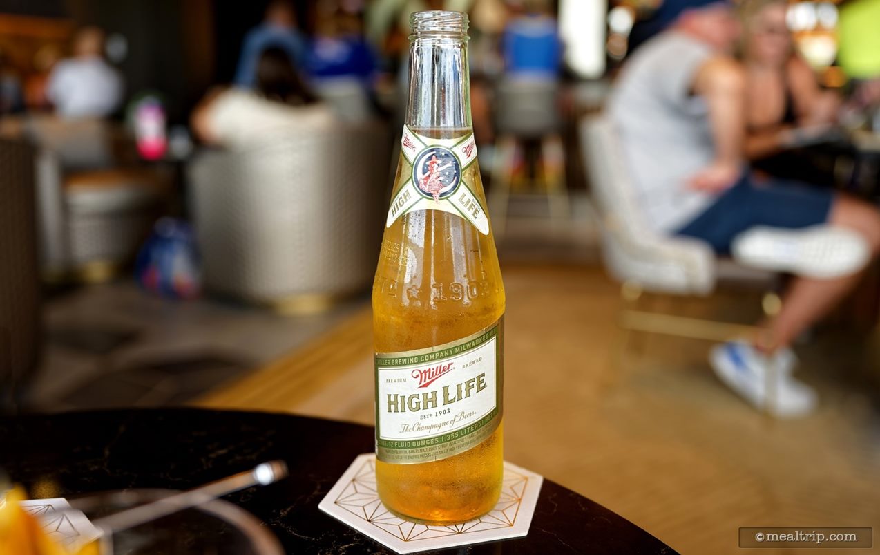 There are no taps at Geo-82. All of the beer selections are served in bottles. An interesting limitation that probably has more to do with available space, than anything else.