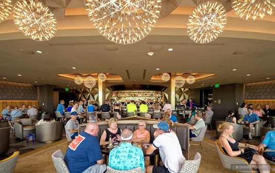 This photo depicts the Geo-82 space with a typical crowd-level. It's not a "quiet" space where you can even hear the person across from you talking too well.