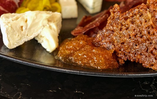 This is said to be "Peach Chutney"... although it didn't really have much "peach" flavor. It probably looks good on paper, but in real life, it had a mouth feel and body more like a guava jelly that hadn't completely formed or matured.