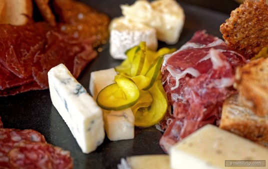Bread and Butter Pickles was one of the three accompaniments on the Geo-82 charcuterie plate.