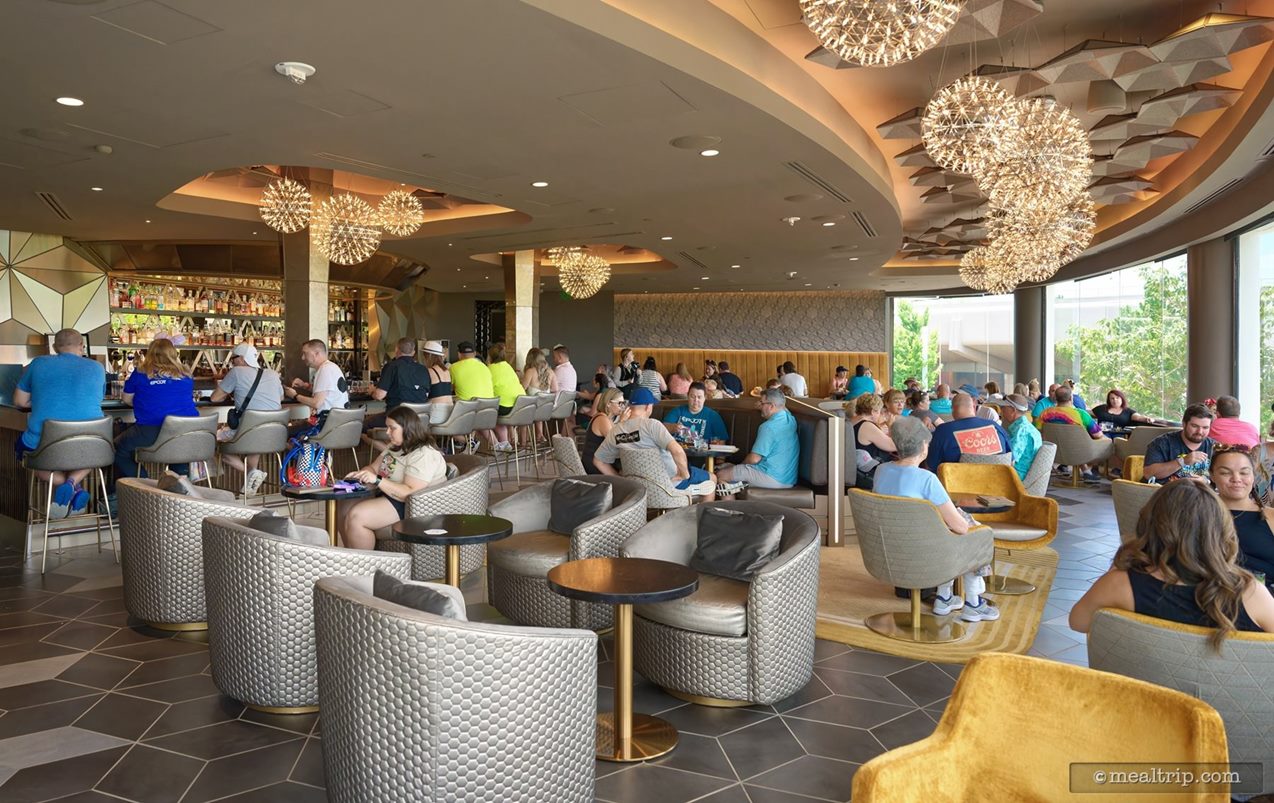 This photo was taken from the south west side of the main lounge area at Geo-82 and provides a pretty good look at the entrie space.