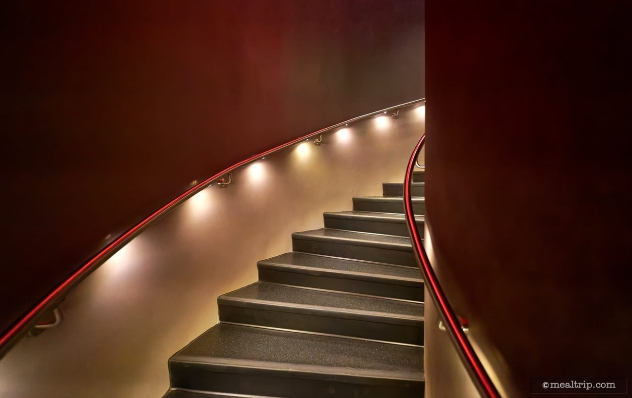 On the day we visited, the elevator was broken when we arrived – so we had to take the stairs up to Geo-82's second waiting area. These are slightly wider than the metal hallway mentioned in an earlier photo. The stairs could support two-way traffic, but only if everyone is single-file.