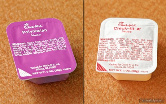The Polynesian and Chick-fil-A dipping sauces are just two of the options at Chick-fil-A.