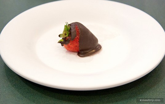 Chocolate covered strawberries are a guest favorite.