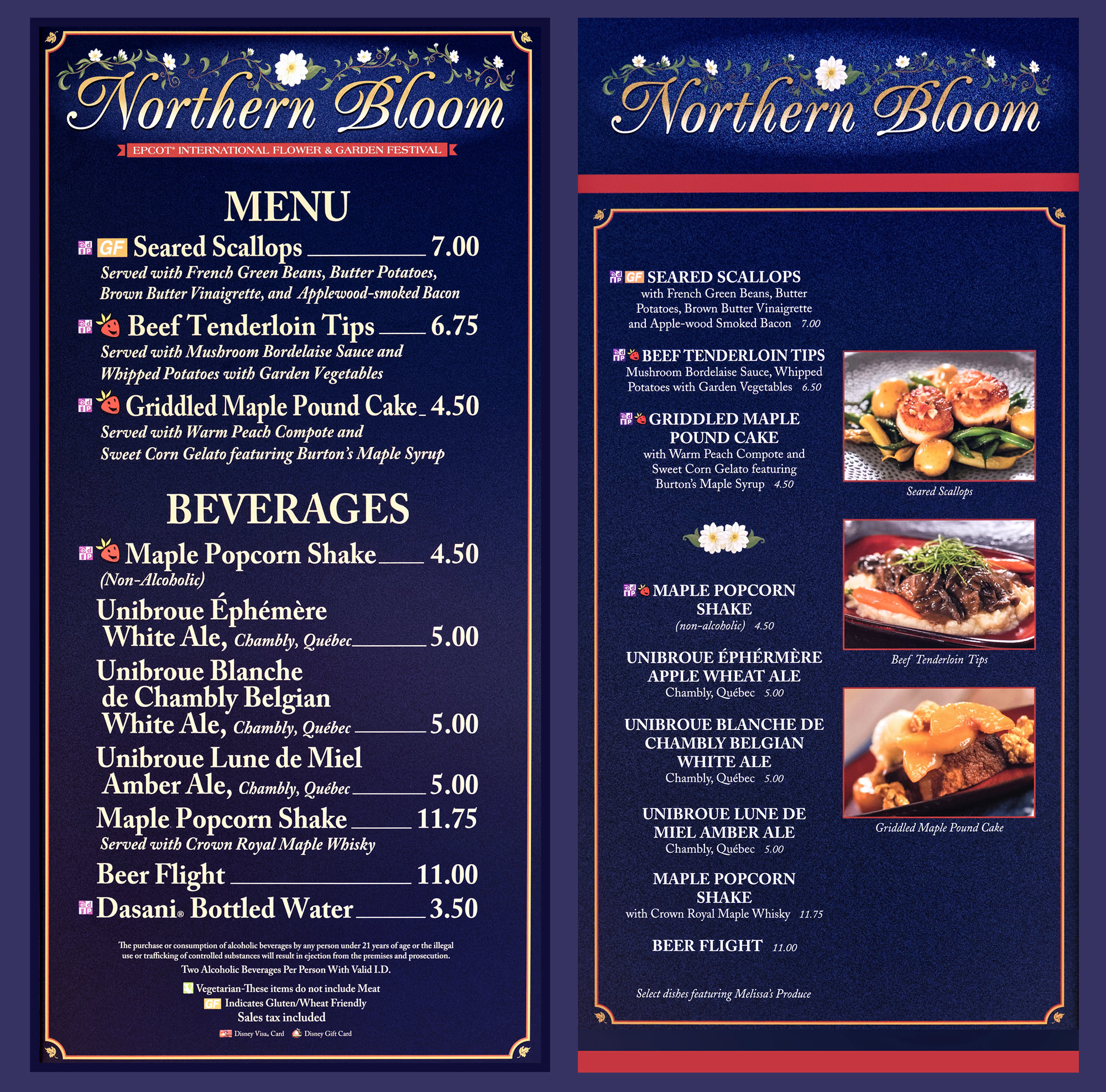 menu boards and prices for the 2019 epcot international flower and