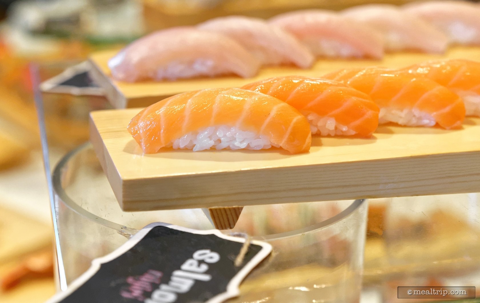 Yellowtail Nigiri And Salmon Sashimi