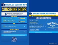 Shunshine Hops Menu Board with Prices
