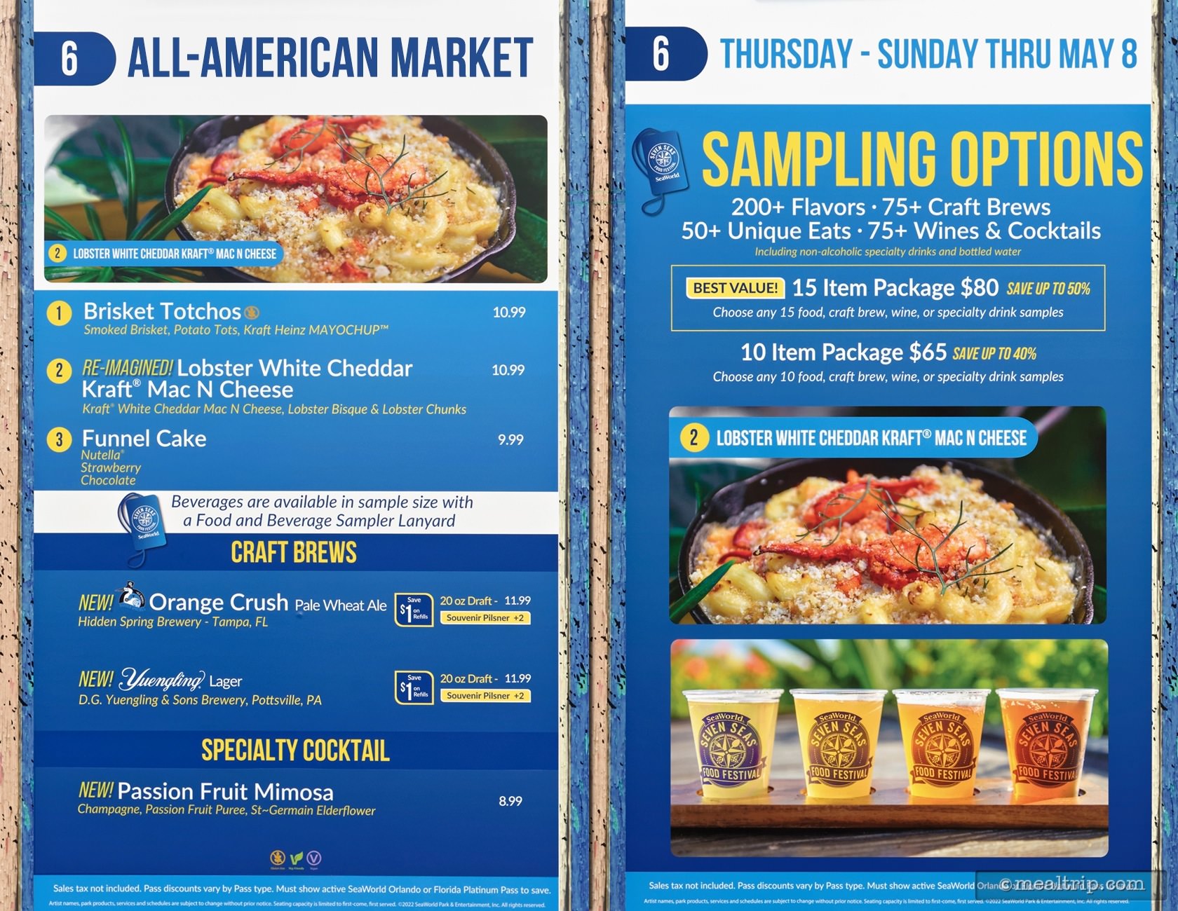 The All-American Market Menu Boards with Prices