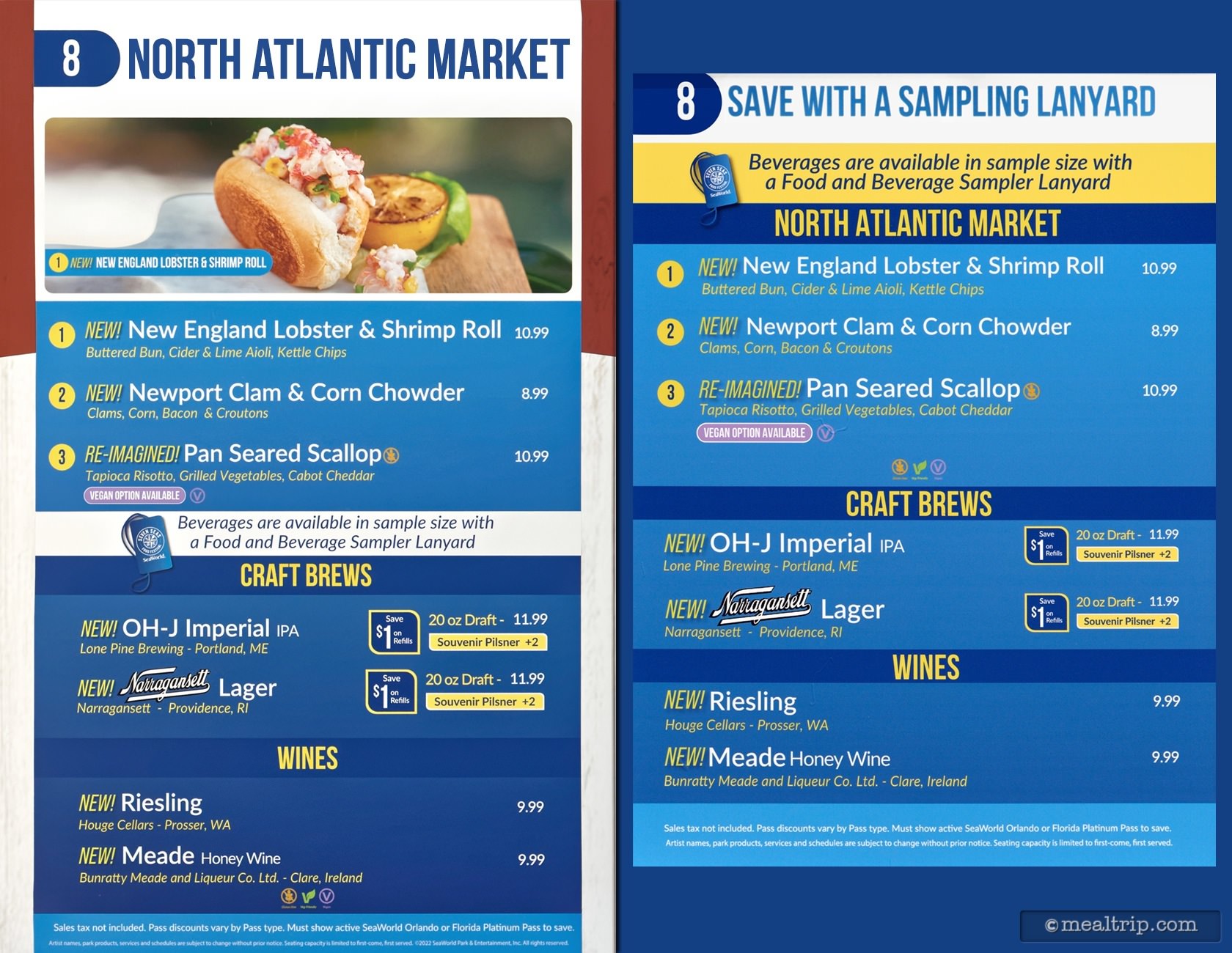 North Atlantic Market Menu Board with Prices