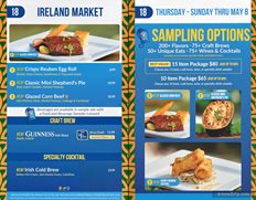 The Ireland Market Menu Board with Prices