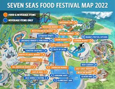 SeaWorld Seven Seas Food Festival Map for 2022