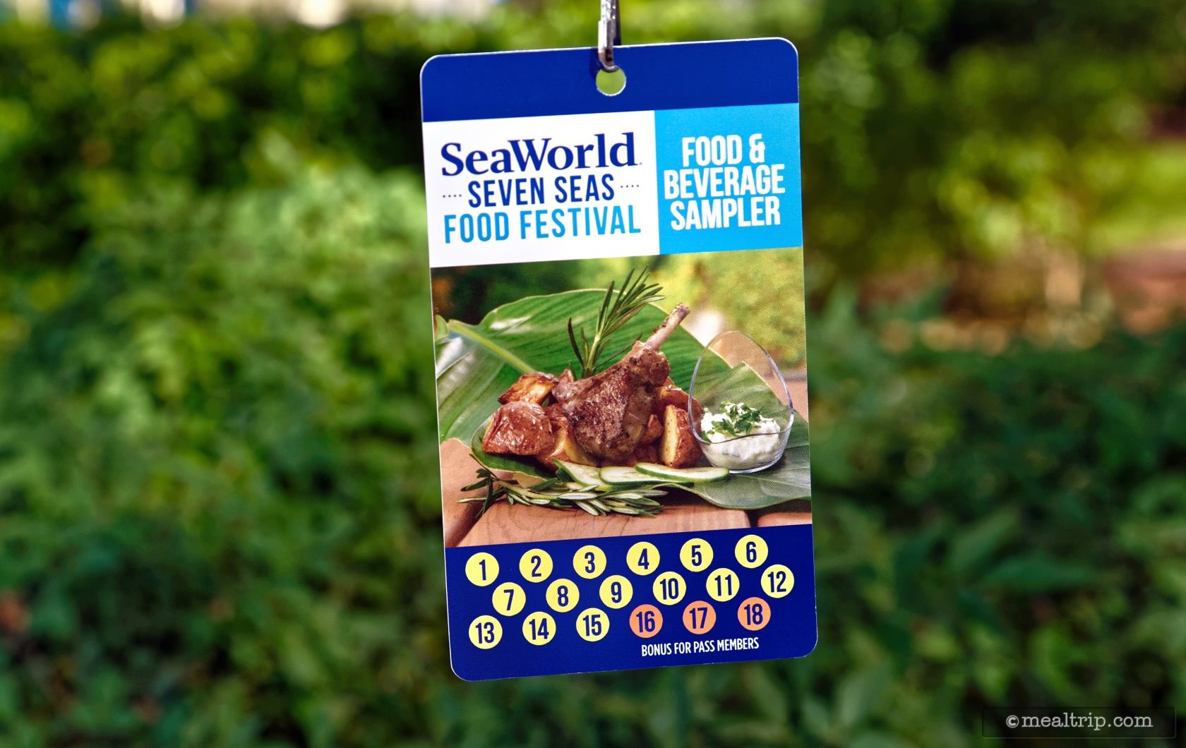 Seven Seas Food Festival Sampler Lanyard For Annual Passholders
