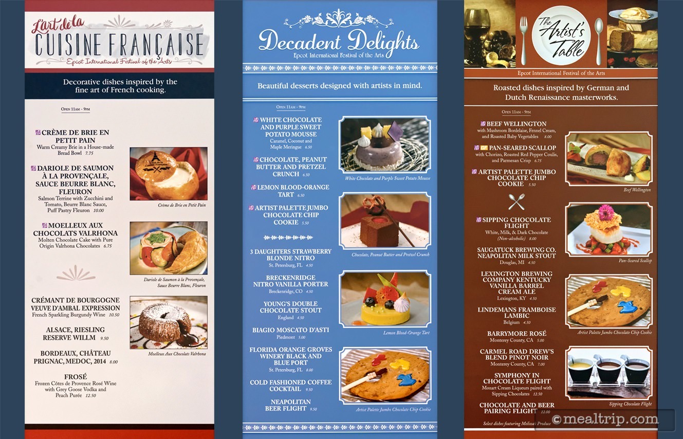 Food Booth Menu Boards and Prices for 2019