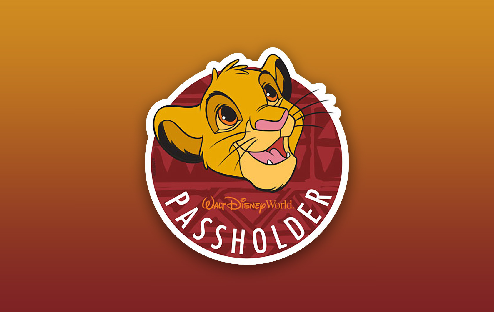 Free Simba Annual Passholder Magnet at Animal Kingdom