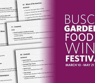 2023 Busch Gardens, Tampa Food & Wine Festival Menu Items
