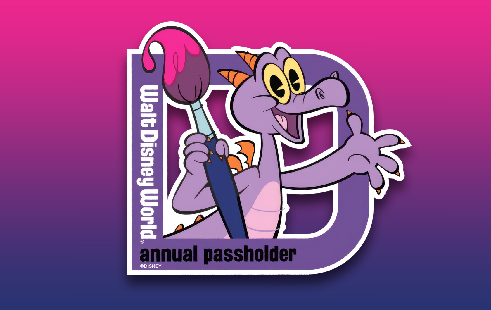 There's a New Walt Disney World Annual Passholder Magnet — And It's Figment!!!