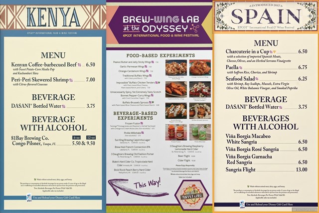 The 2023 Epcot International Food & Wine Menu Boards with Prices and Photos