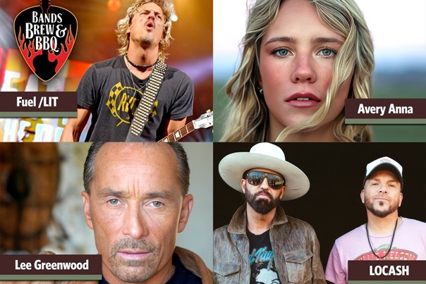 Bands, Brew and BBQ Concert List for 2025