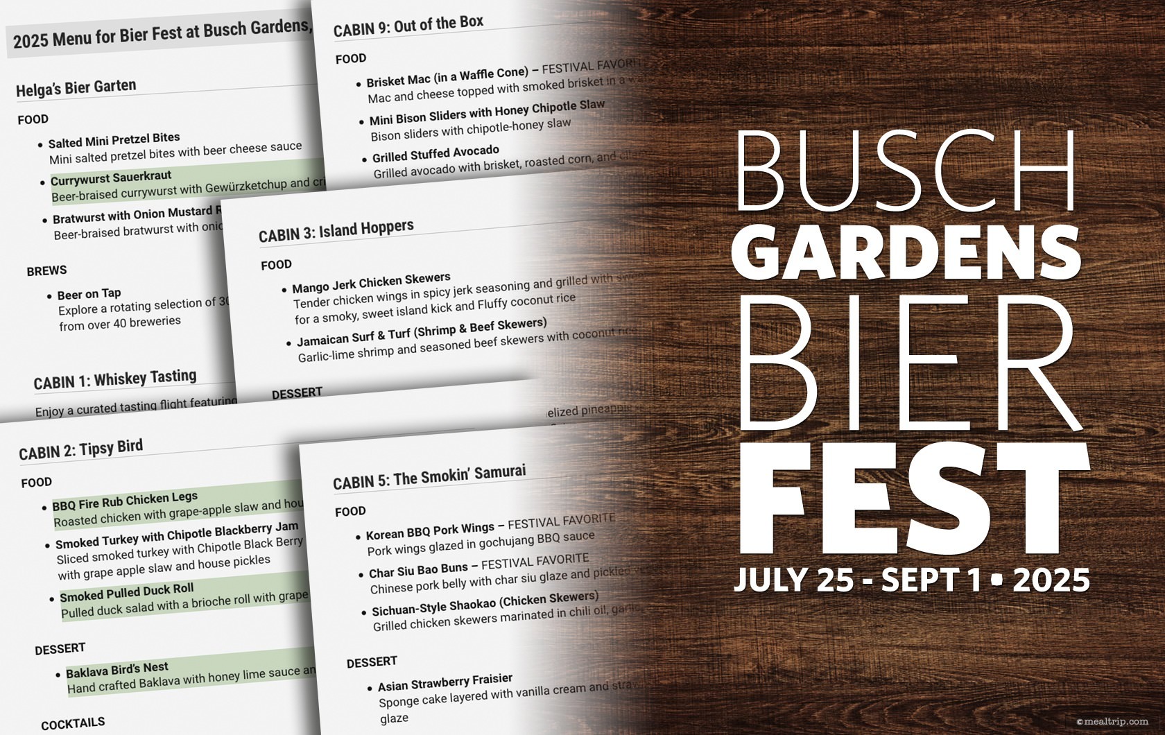Bier Fest is Back at Busch Gardens, Tampa and the 2025 Menu is the Largest Ever!!!
