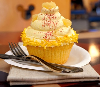 Filled Pineapple-Raspberry Cupcake at Disney's Contempo Cafe